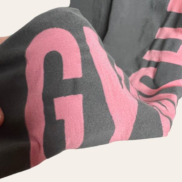 Gymshark Dry Gray and Pink Side Logo Pull On Athletic Leggings Size Small - Picture 4 of 8